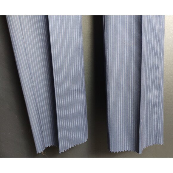 Snover Blue Pinstripe Suit Men's 38 Jacket/34W Pants 2-Pc Sharp Fit - Picture 15 of 16